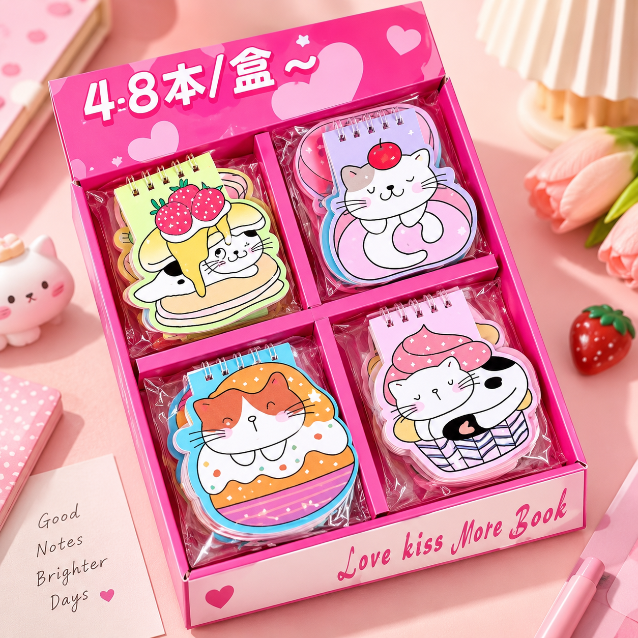 Cat Mini Spiral Diary